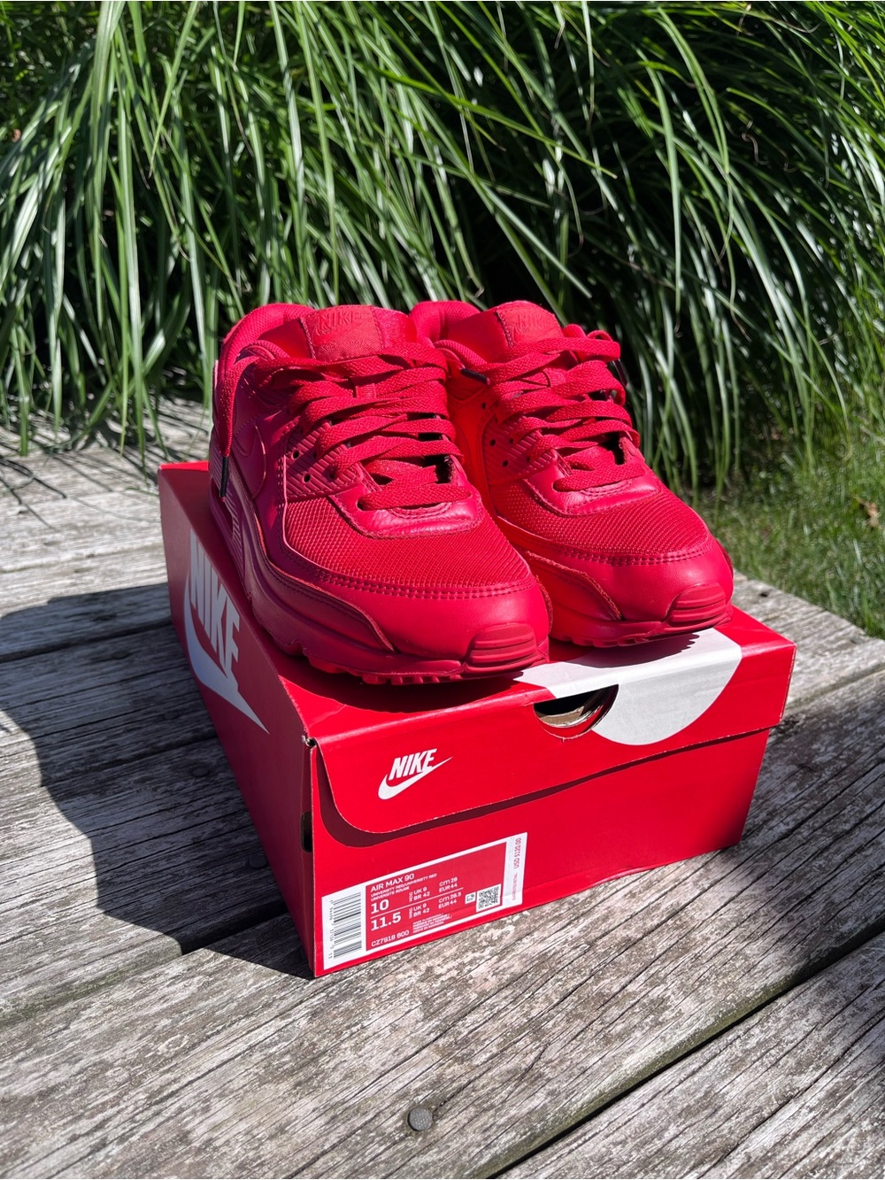 Nike Red Men's Classic Air Max Sneakers